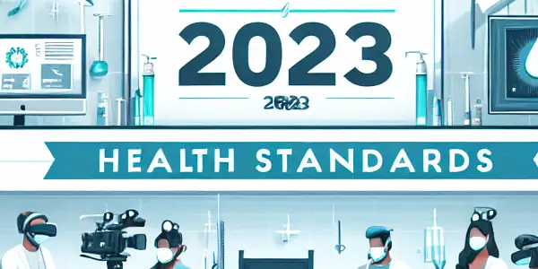 A modern filming set emphasizing hygiene and safety standards in the adult video industry for 2023.